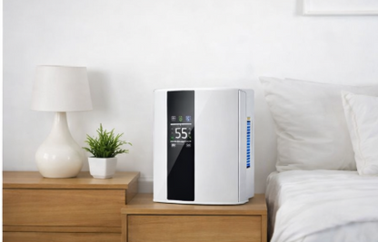 Déshumidificateur d’air 90W 2,2L/24h avec télécommande et vidange continue – 30 m²– Kalyma CJ-2020-3