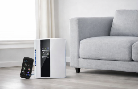 Déshumidificateur d’air 90W 2,2L/24h avec télécommande et vidange continue – 30 m²– Kalyma CJ-2020-3