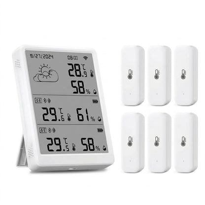 Station Météo WiFi Connectée — Thermomètre Hygromètre Intérieur/Extérieur