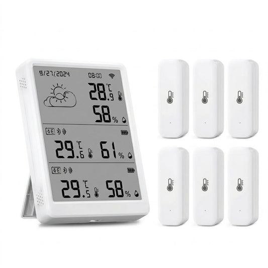 Station Météo WiFi Connectée — Thermomètre Hygromètre Intérieur/Extérieur