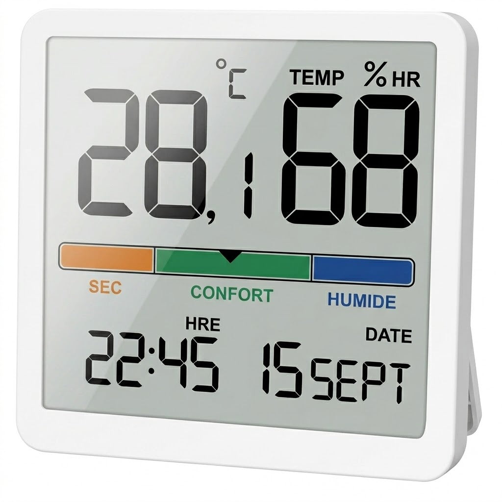 Hygromètre Thermomètre Intérieur — Affichage LCD
