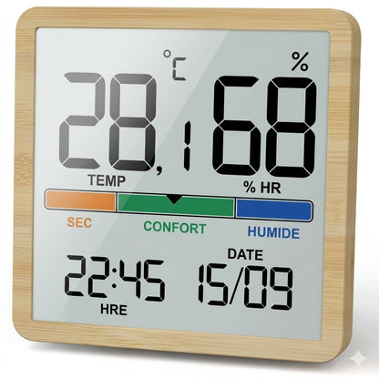 Hygromètre Thermomètre Intérieur — Affichage LCD